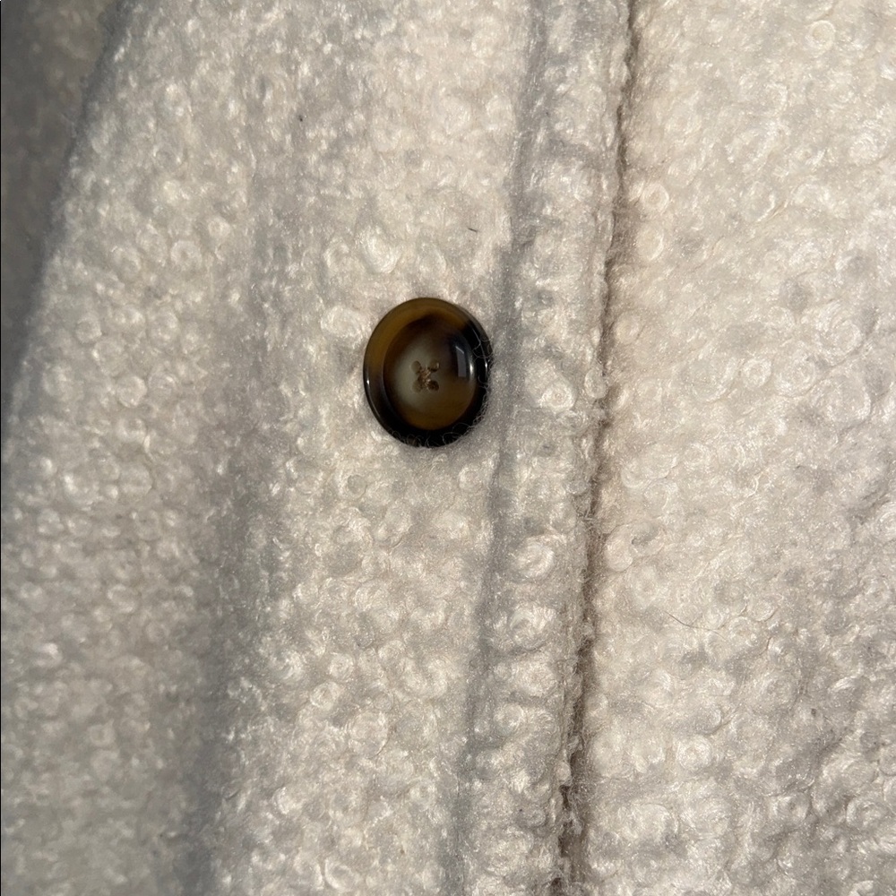 Women's Cozy Teddy Cream Hooded Coat - Picture 2 of 5